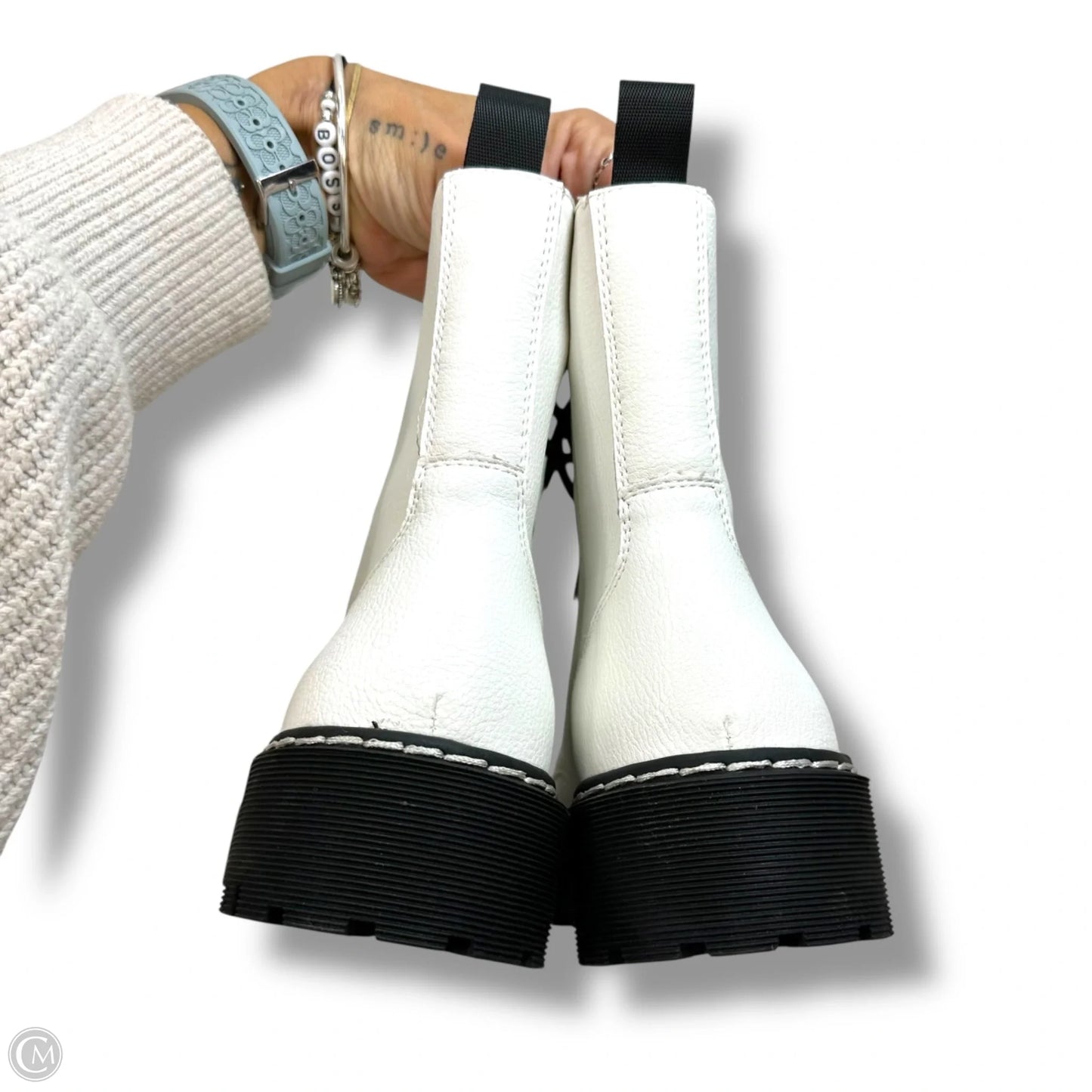 Boots Ankle Flats By Sincerely Jules In White, Size: 8.5