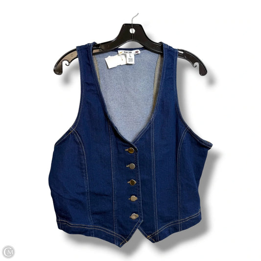Vest Other By Clothes Mentor In Blue, Size: L