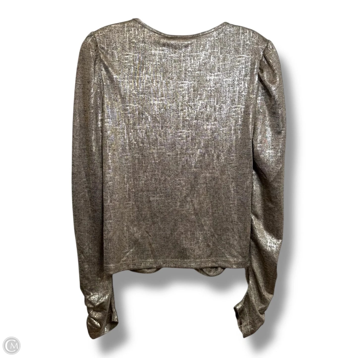 Top Long Sleeve By Rachel Zoe In Gold, Size: L
