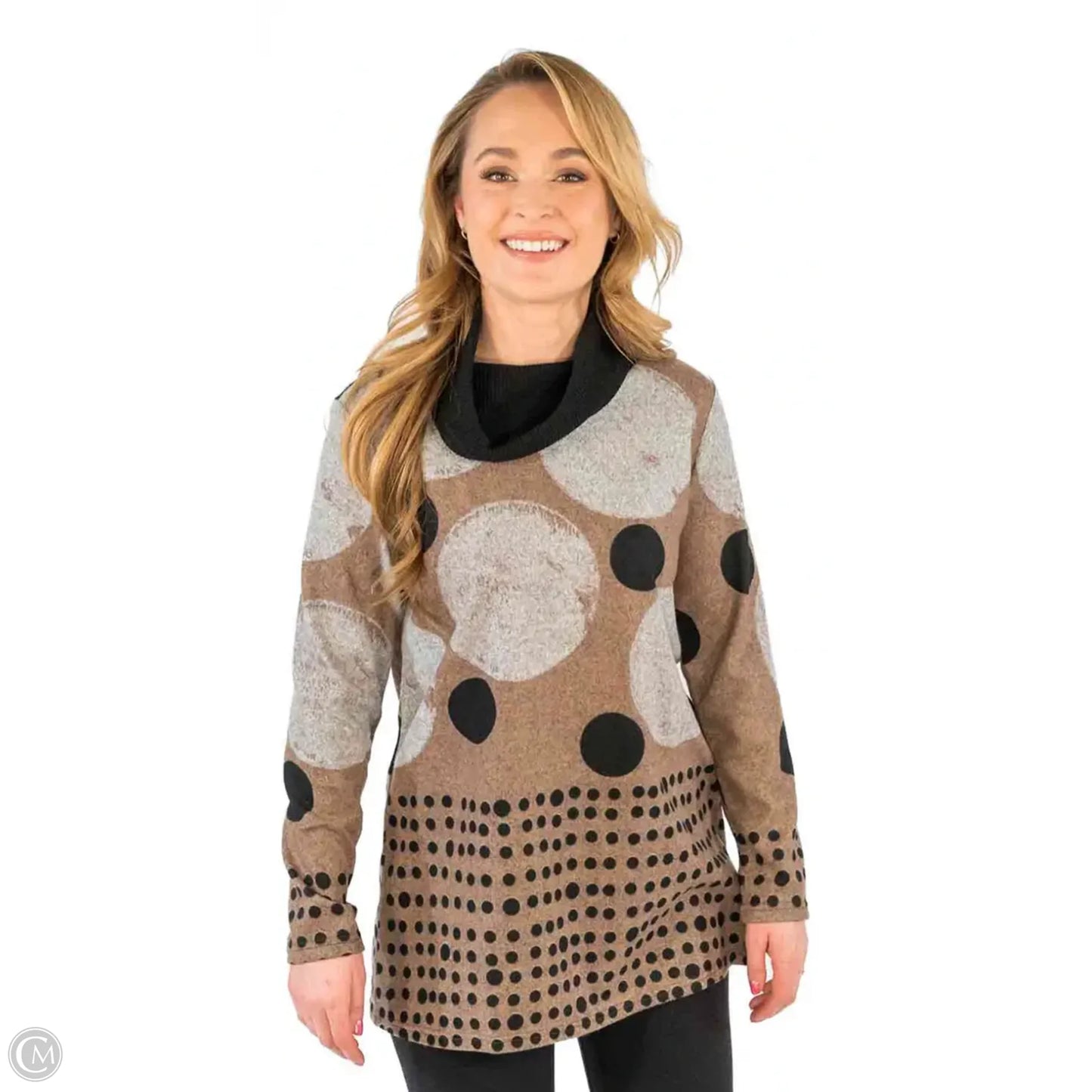 Sweater By TRISHA TYLER In Tan, Size: L
