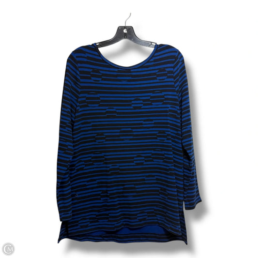 Top Long Sleeve By Chicos In Blue, Size: L