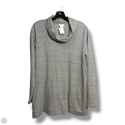 Top Long Sleeve By J. Jill In Grey, Size: L