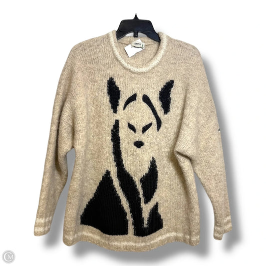 Vintage Sweater By HUGO BOSS In Cream, Size: M