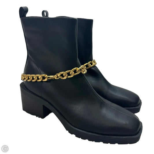 Boots Ankle Flats By Shu Shop In Black, Size: 10