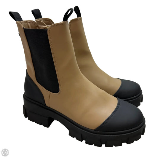 Boots Ankle Flats By A New Day In Tan, Size: 9.5