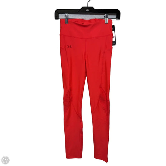 Athletic Pants By Under Armour In Orange, Size: Xs