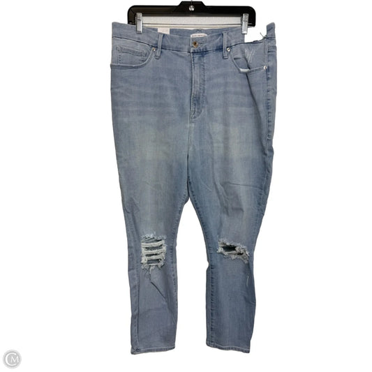 Jeans ‘good waist crop’ By Good American In Blue, Size: 18