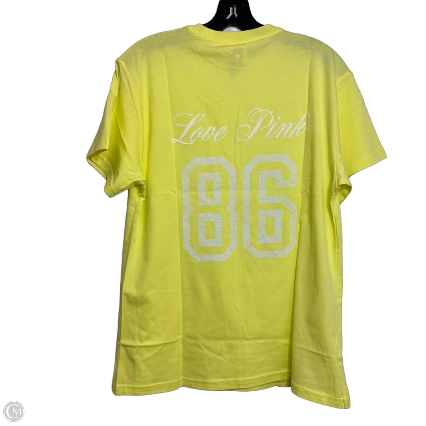 Top Short Sleeve By Pink In Yellow, Size: Xs