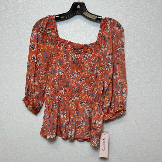 Peach Top Short Sleeve Nanette Lepore, Size S