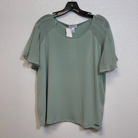 Mint Top Short Sleeve Calvin Klein, Size L