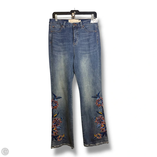 Jeans Flared By Soft Surroundings In Blue, Size: 10