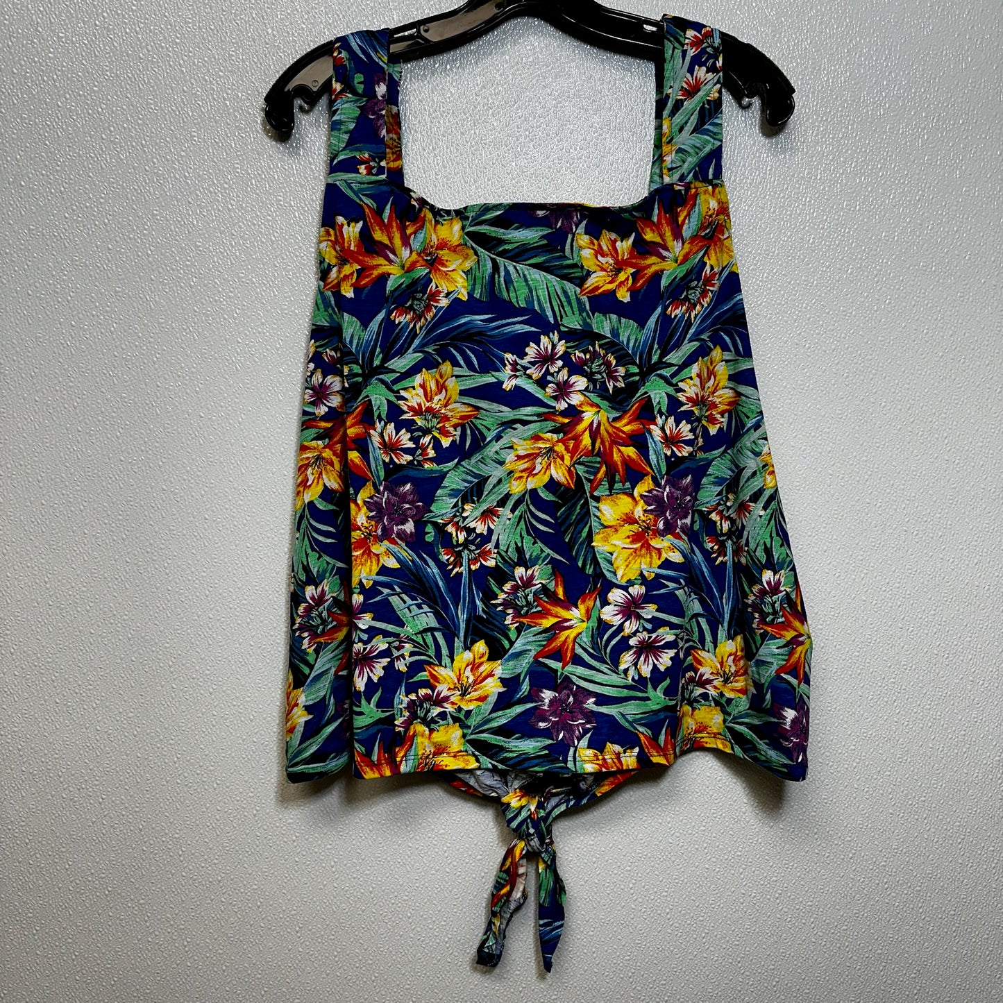 Floral Tank Basic Cami Caribbean Joe, Size Xxl