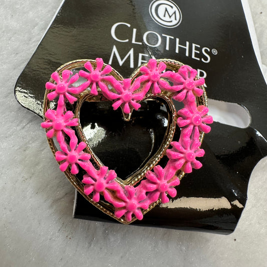 Pink Heart Pin By Cmf