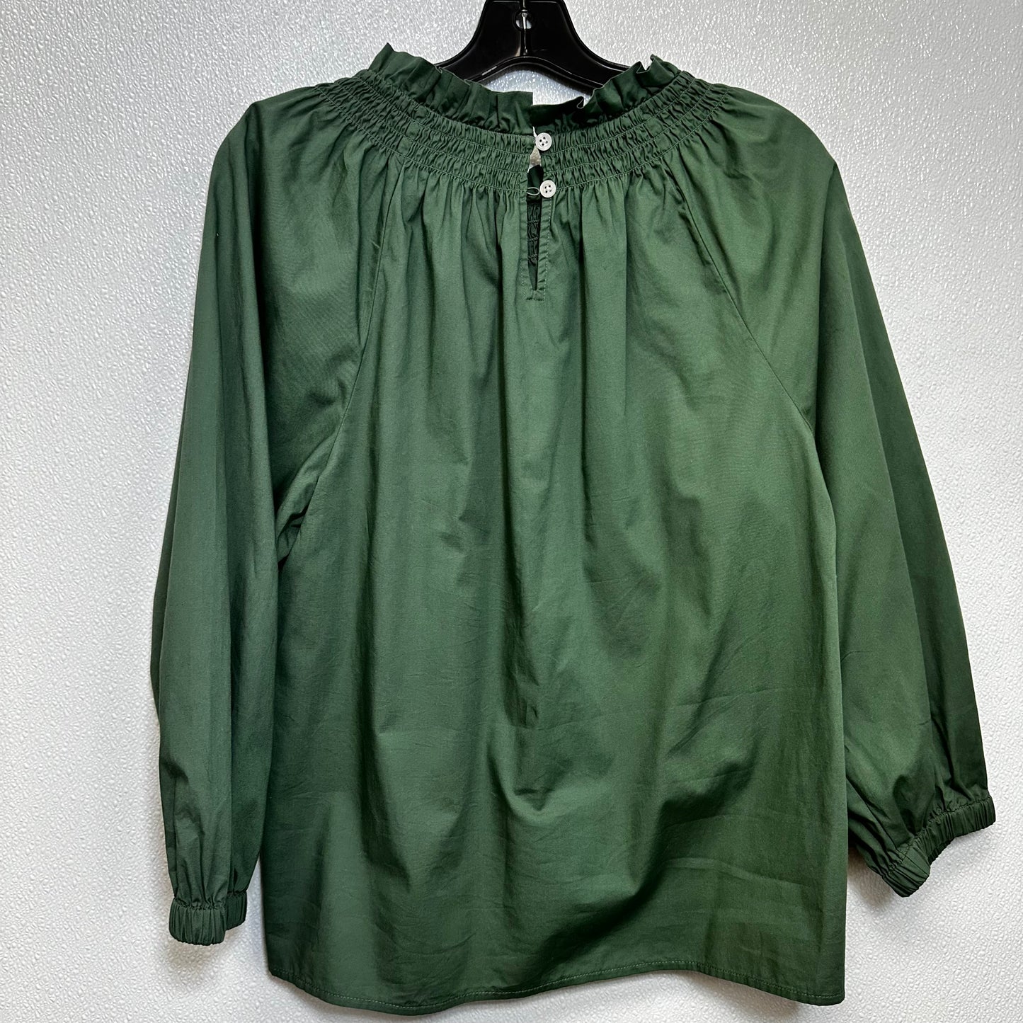 Emerald Top Long Sleeve J Crew O, Size M