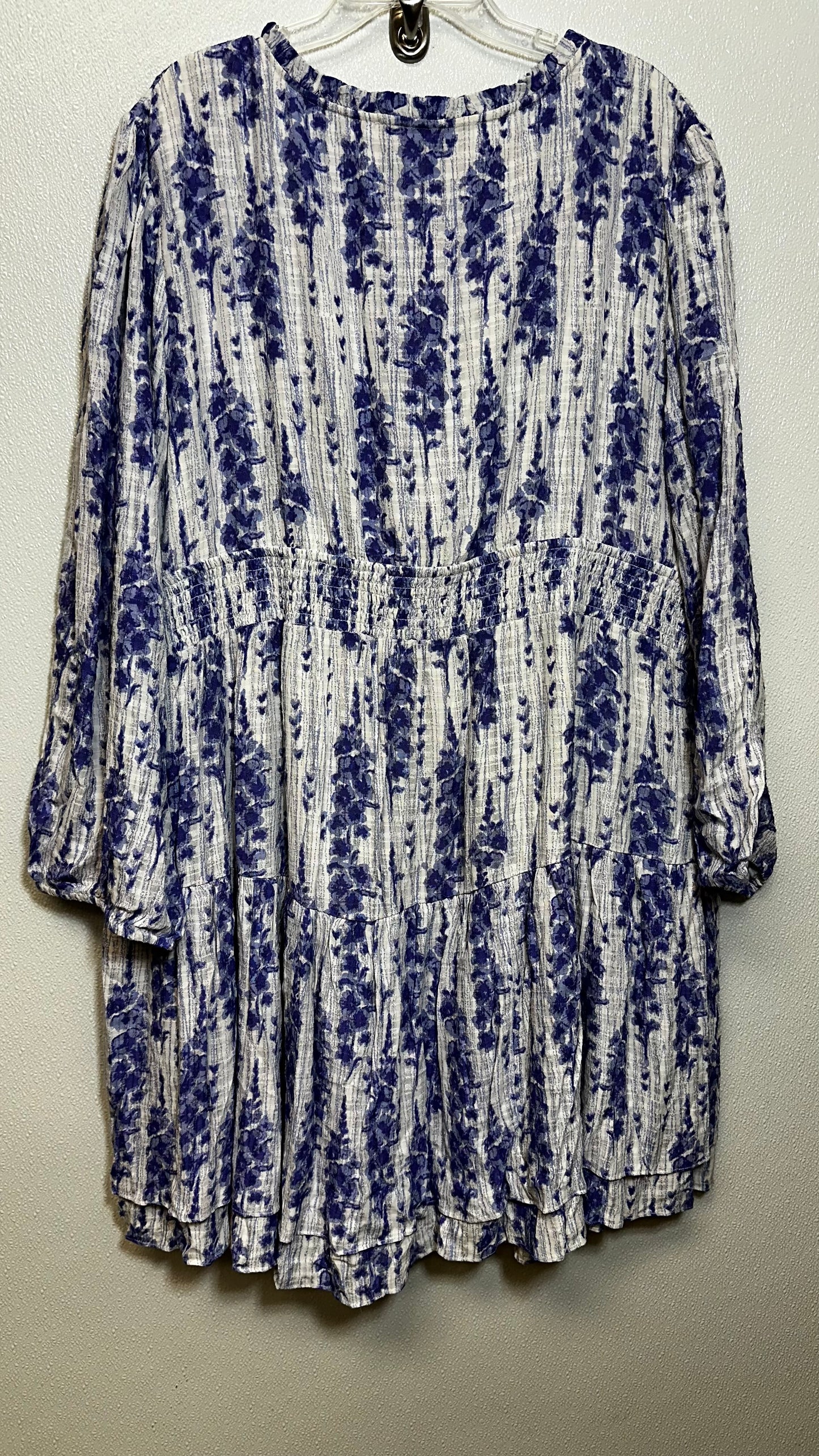 Blue Dress Casual Short Clothes Mentor, Size 4x