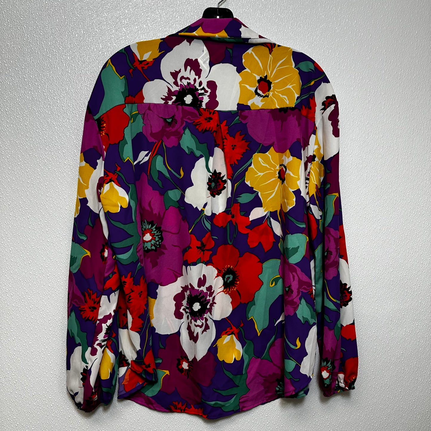 Floral Top Long Sleeve Clothes Mentor, Size M