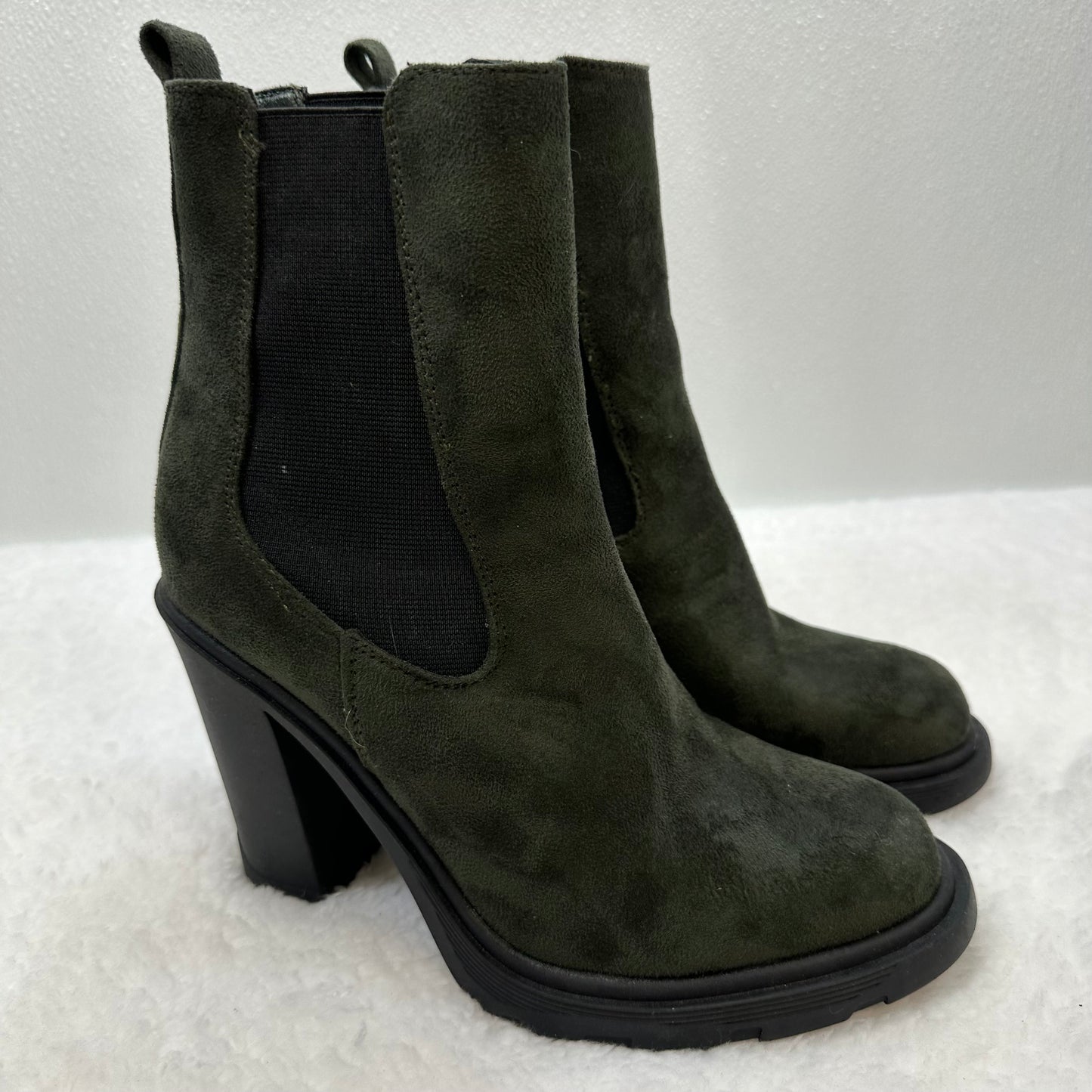 Boots Ankle Heels By Nine West Apparel  Size: 7.5
