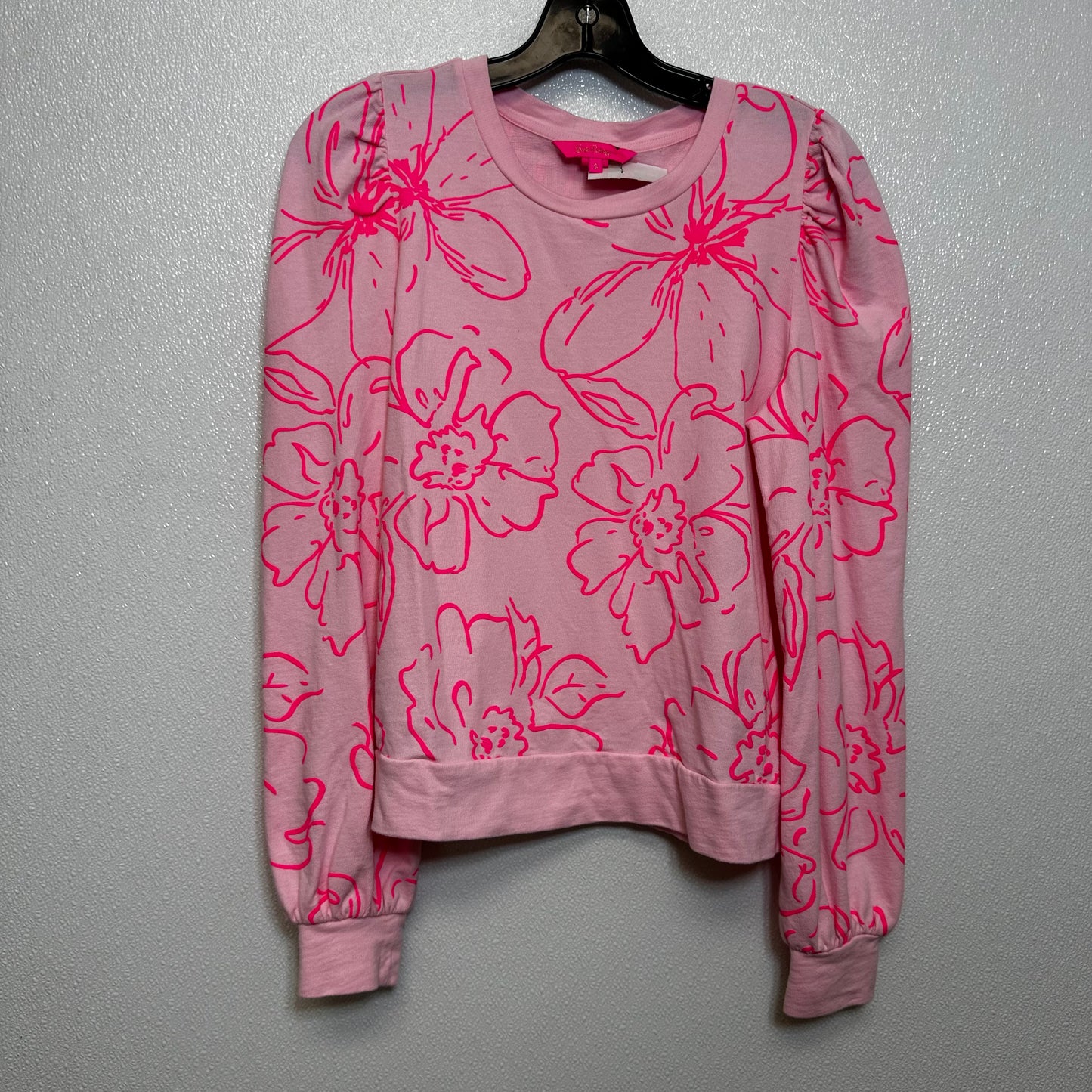 Top Long Sleeve By Lilly Pulitzer In Hot Pink, Size: S