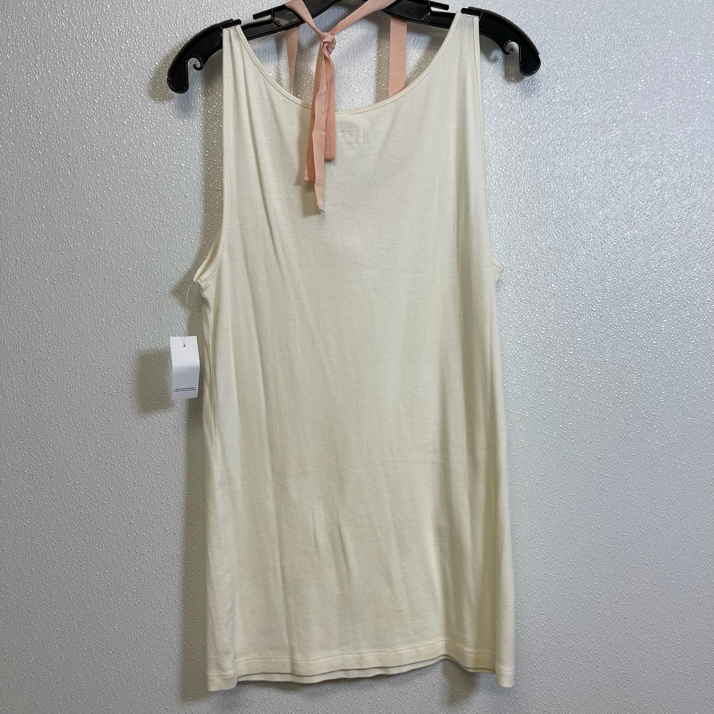 Ivory Top Sleeveless Loft O, Size Xl