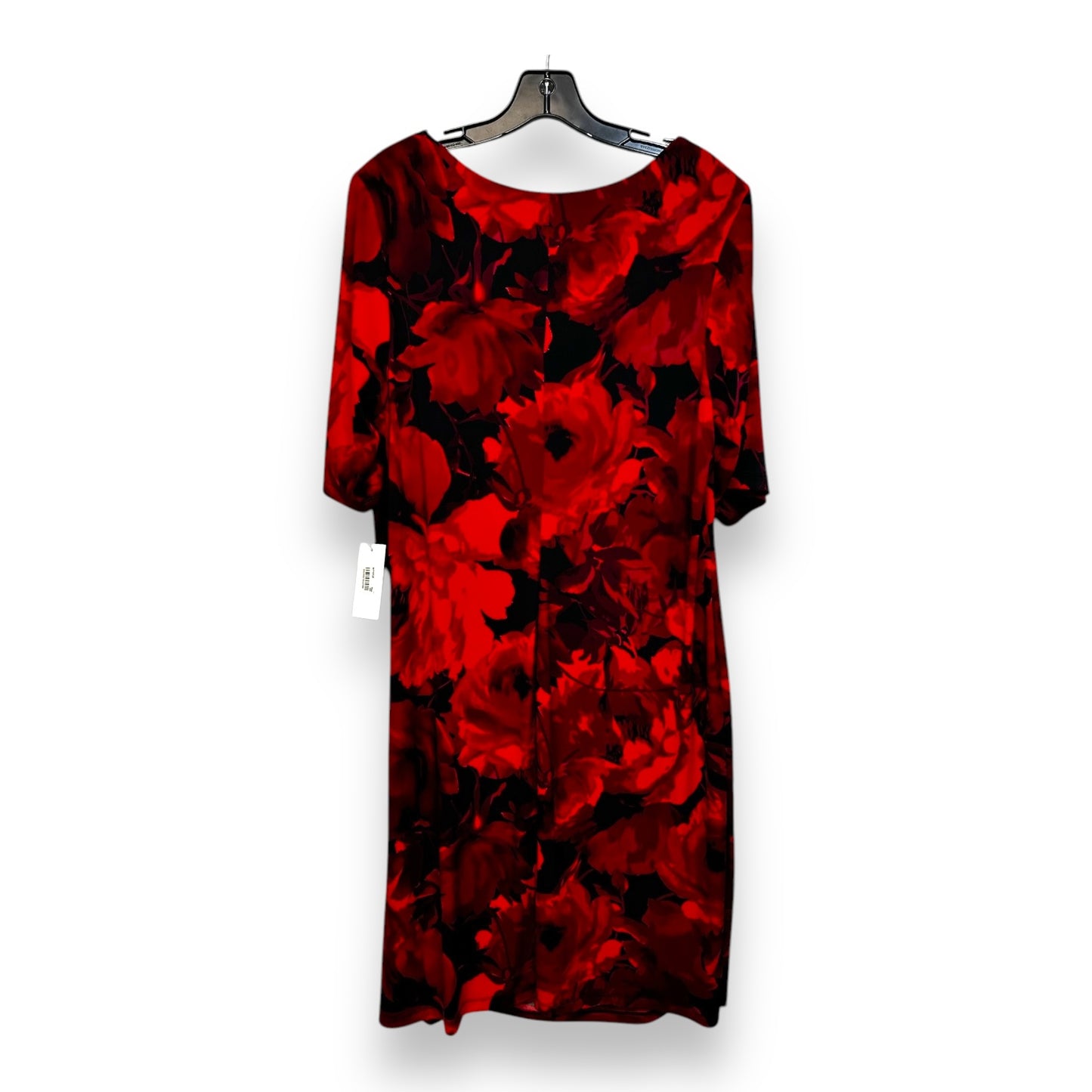 Dress Casual Short By Connected Apparel In Red Black, Size: 16