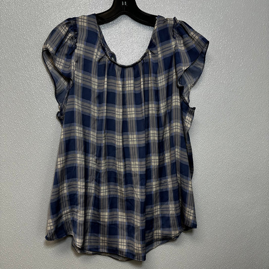 Plaid Top Sleeveless Lc Lauren Conrad, Size Xl