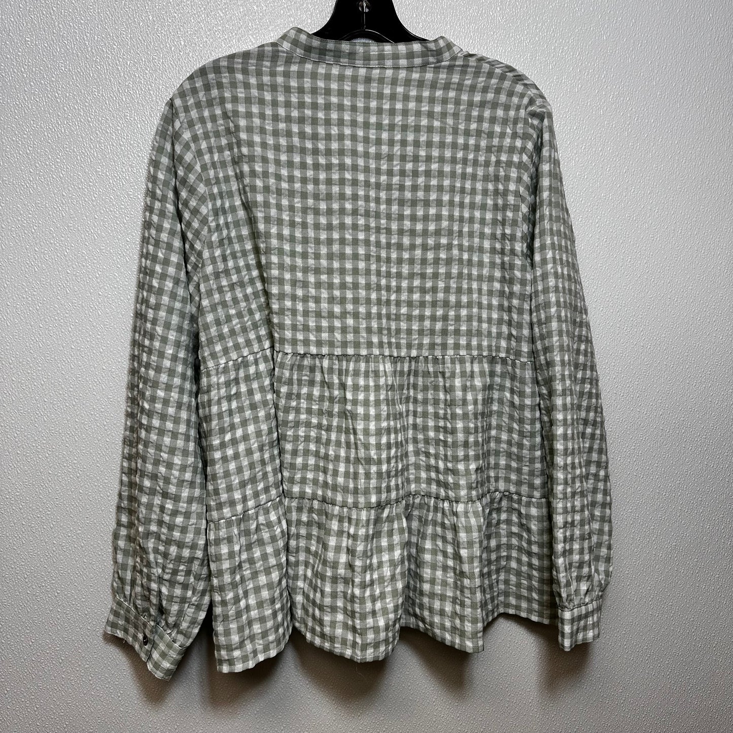 Checked Top Long Sleeve Cmf, Size L