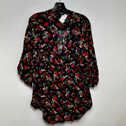 Print Top 3/4 Sleeve Torrid, Size 3x