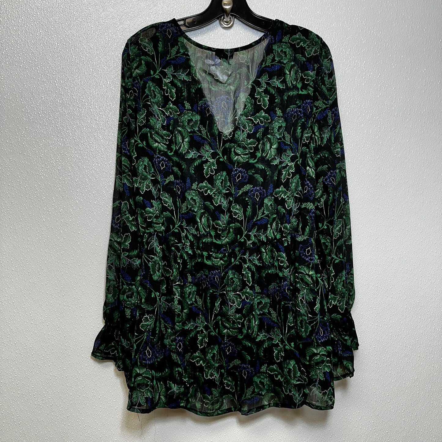 Green Top Long Sleeve Torrid, Size 3x