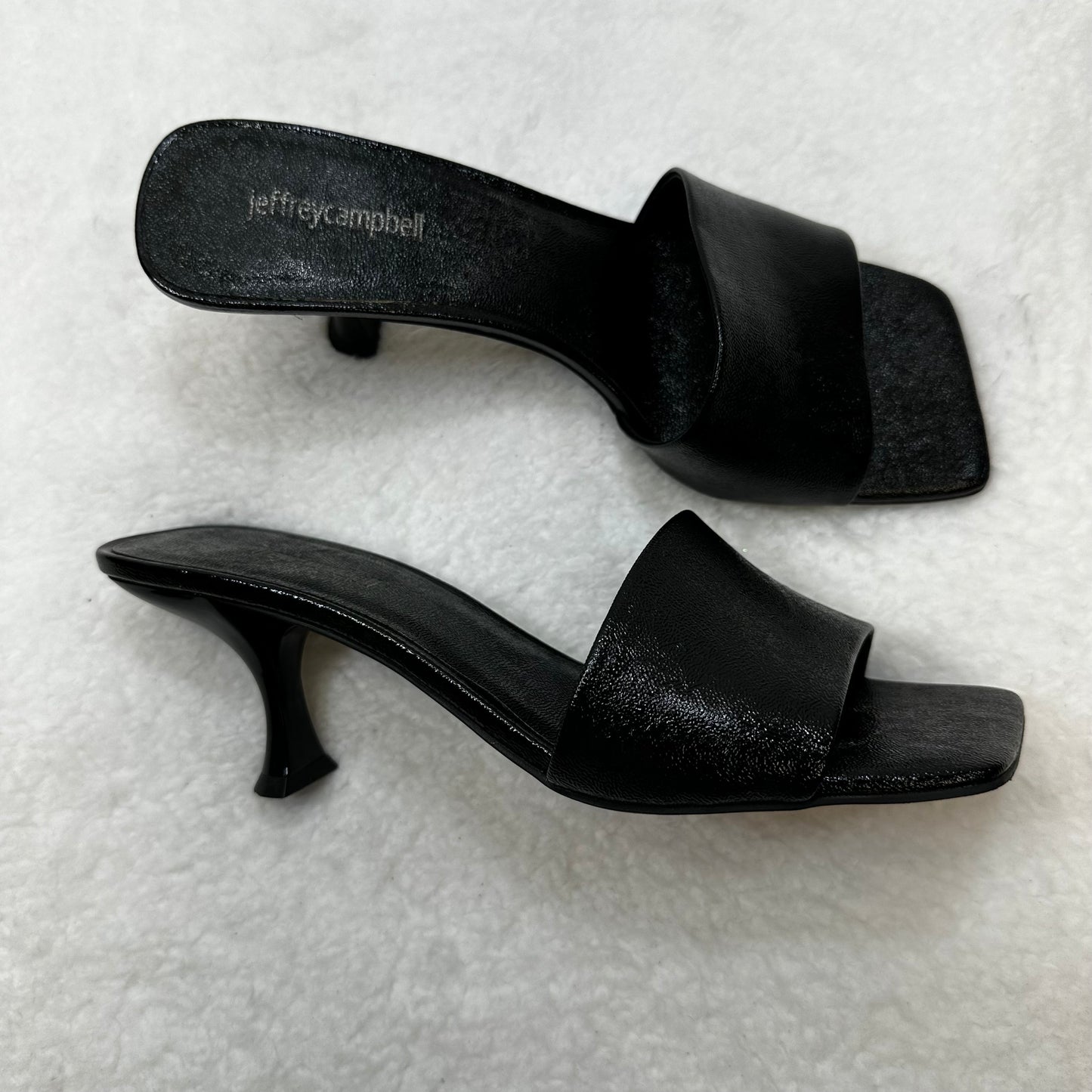 Black Sandals Heels Block Jeffery Campbell, Size 10