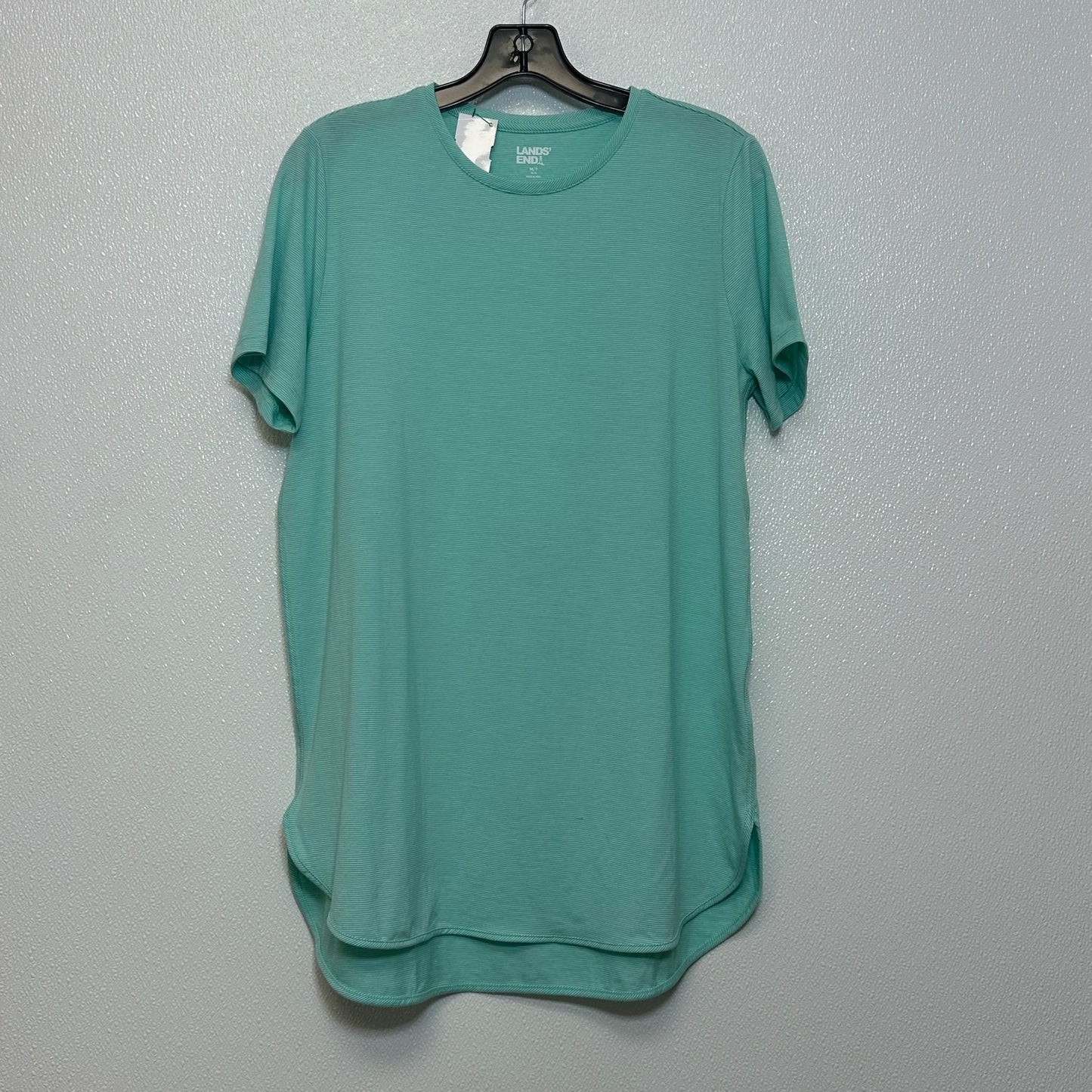 Mint Top Short Sleeve Lands End, Size M Tall