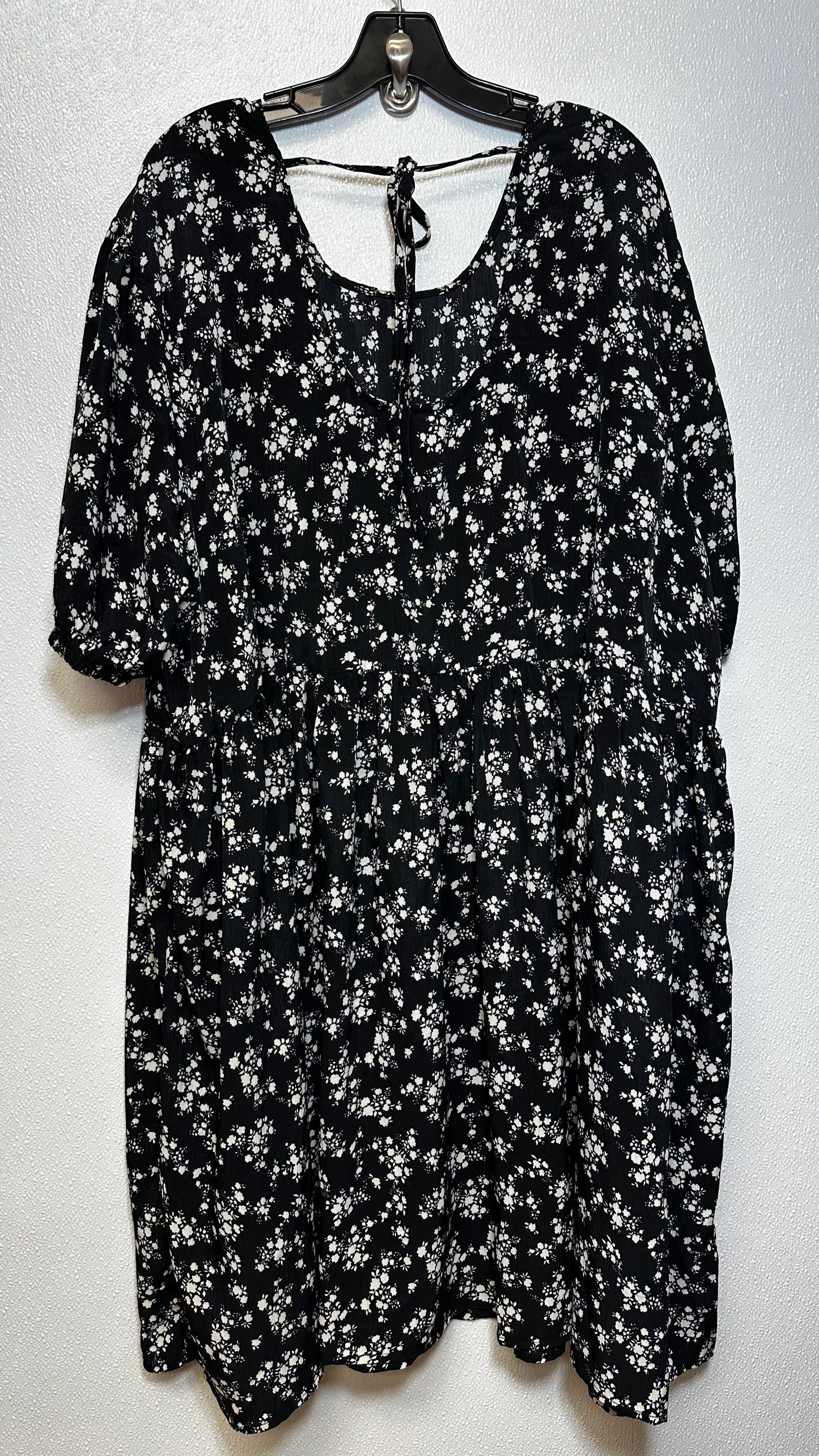 Print Dress Casual Short Clothes Mentor, Size 3x
