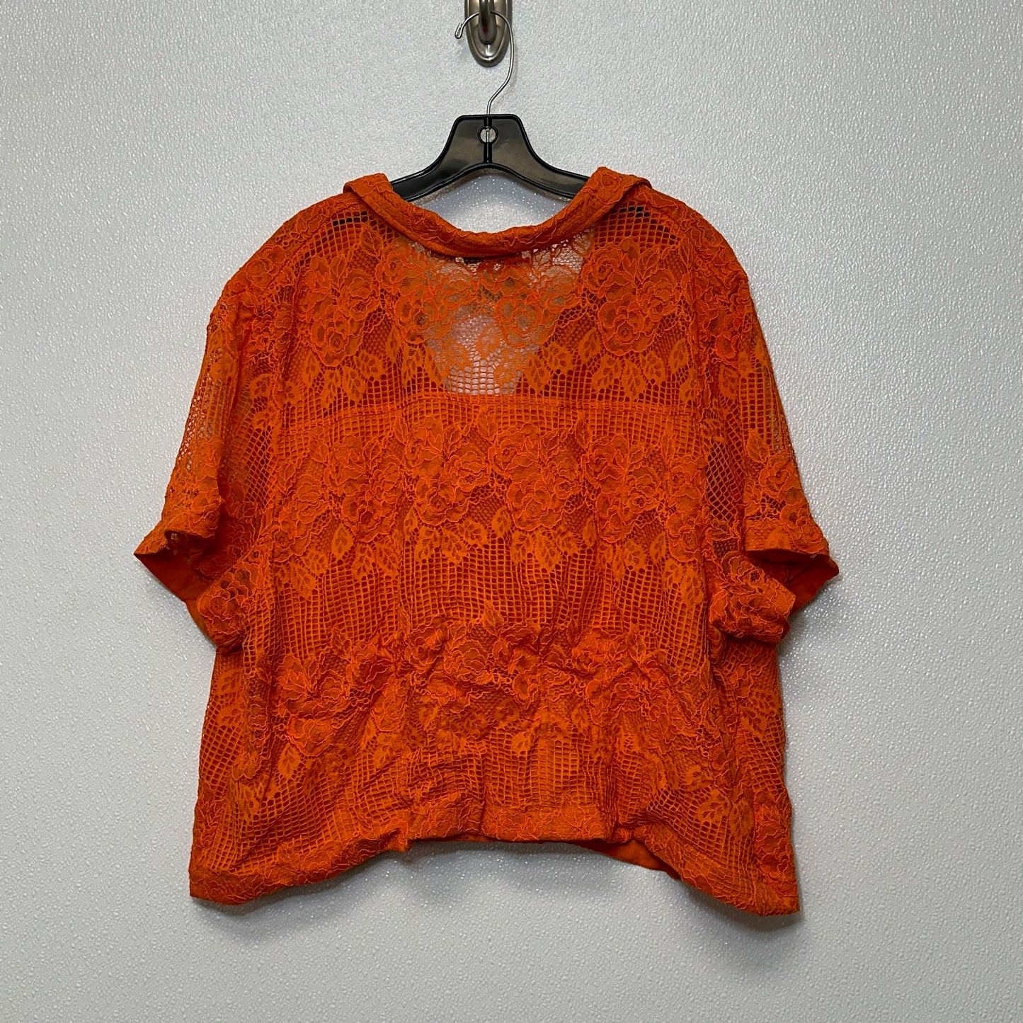 Orange Top Short Sleeve Maeve, Size 3x