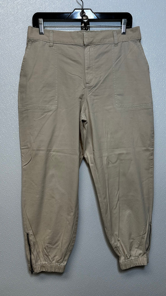 Beige Pants Joggers Loft O, Size Petite Large