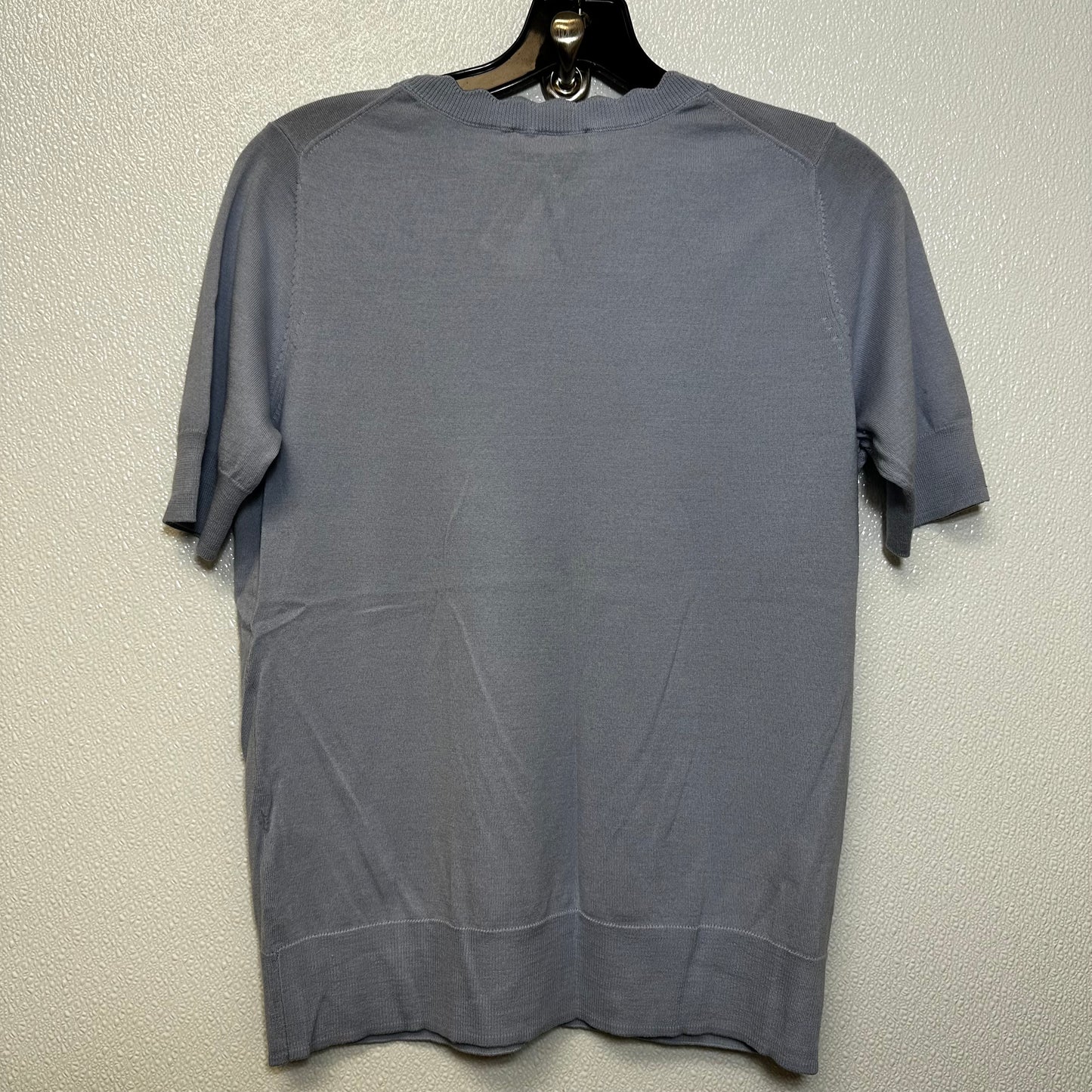 Light Blue Top Short Sleeve Ann Taylor O, Size M