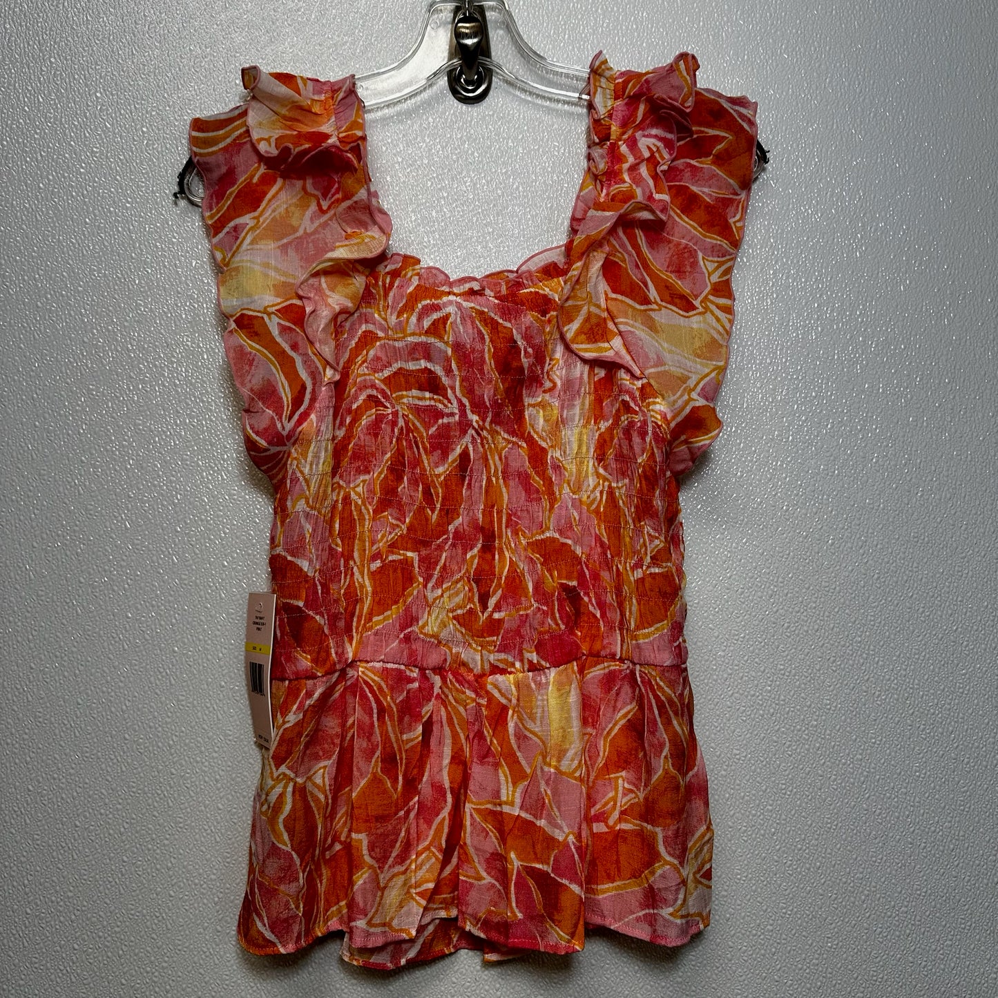 Orange Top Sleeveless Nanette Lepore, Size M