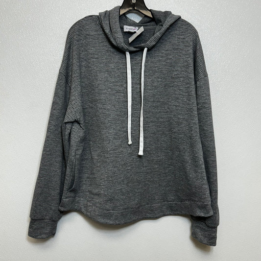 Sweatshirt Hoodie By EVEREVE In Grey, Size: L