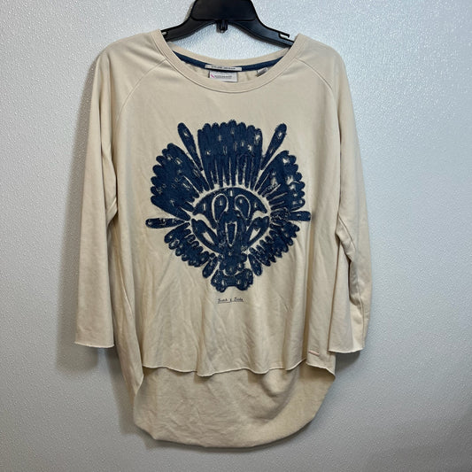 Top Long Sleeve By Clothes Mentor In Denim