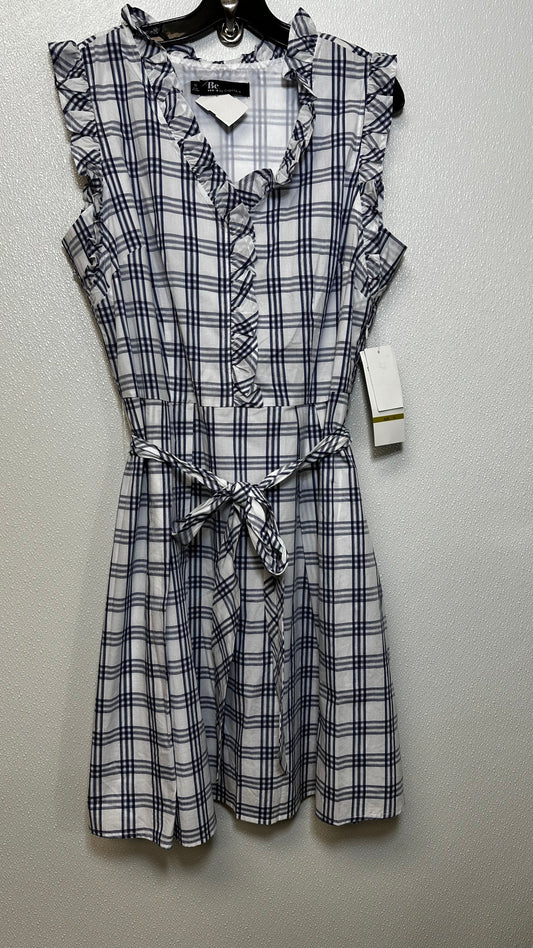 Plaid Dress Casual Short Clothes Mentor, Size 14