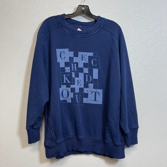 Blue Sweatshirt Crewneck Aerie, Size M