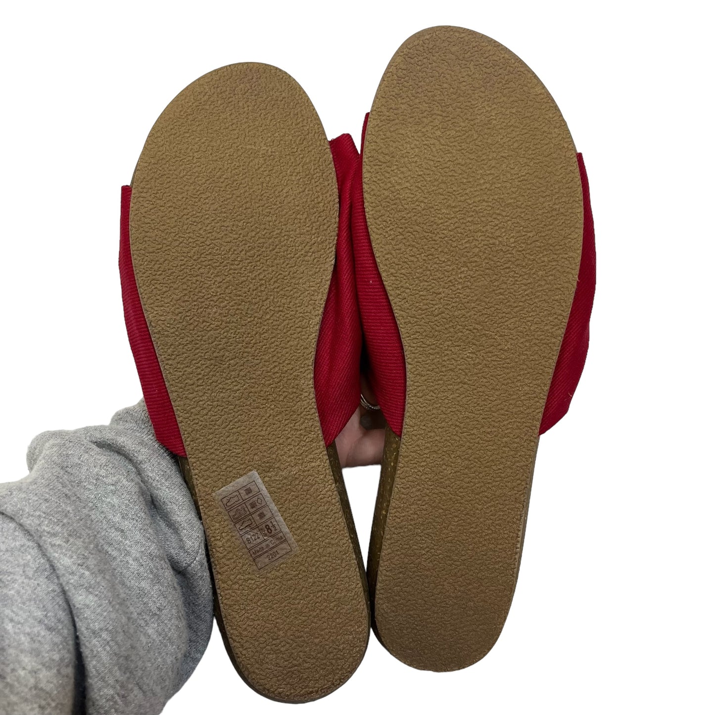 Red Sandals Flats Blowfish, Size 8.5