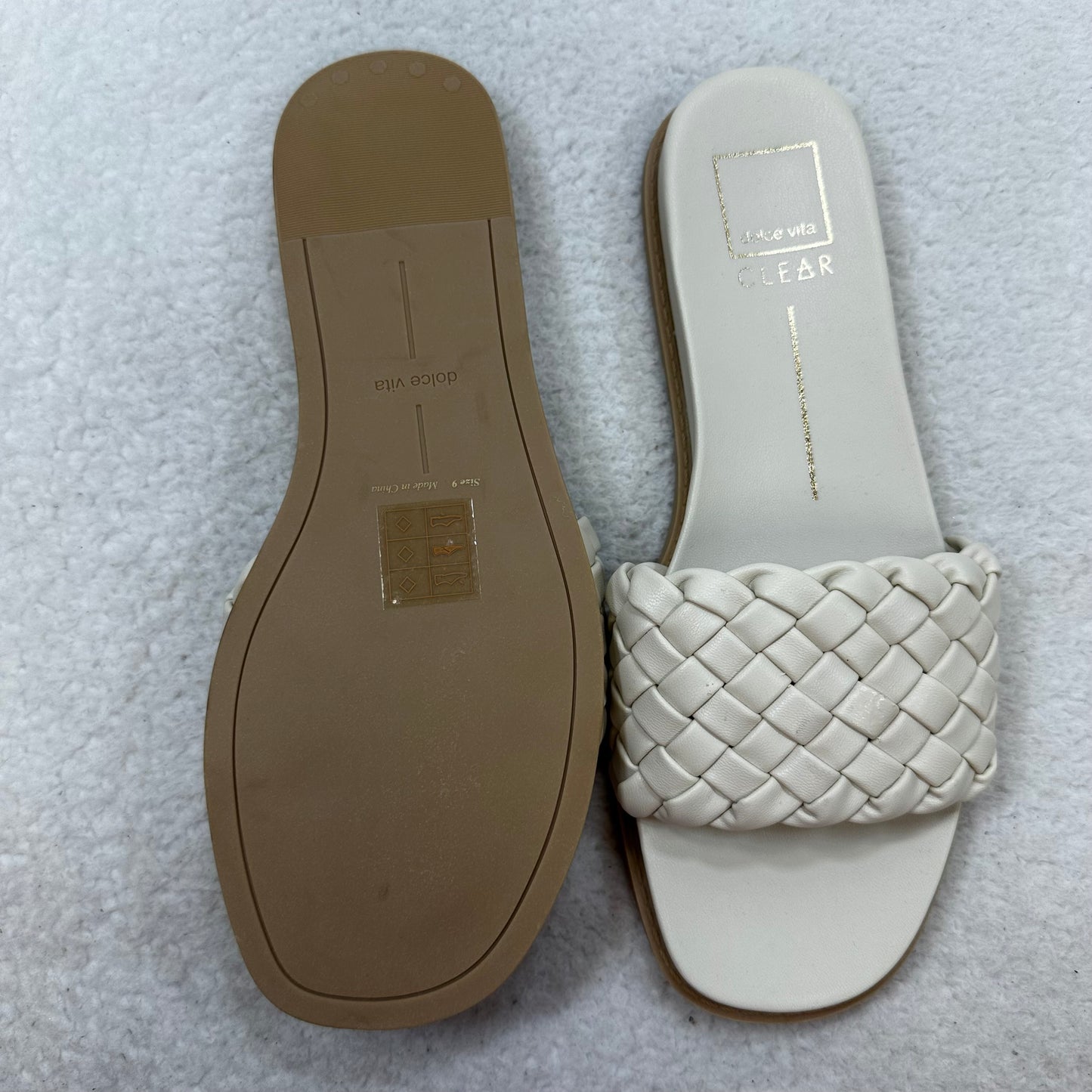 Ivory Sandals Flip Flops Dolce Vita, Size 9