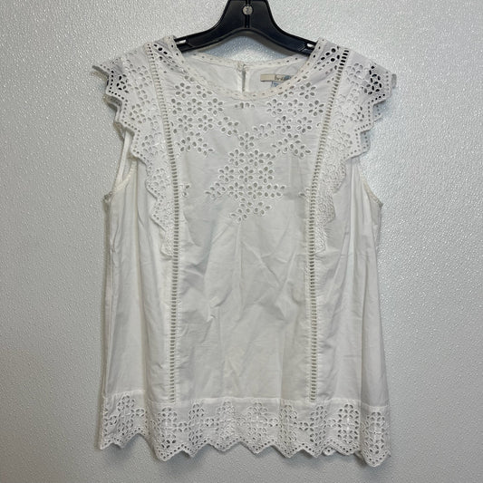 White Top Sleeveless Boden, Size M