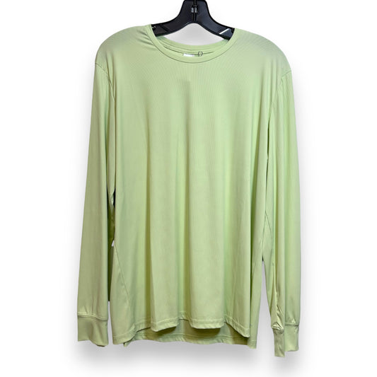 Athletic Top Long Sleeve Crewneck By Zyia In Green, Size: Xl