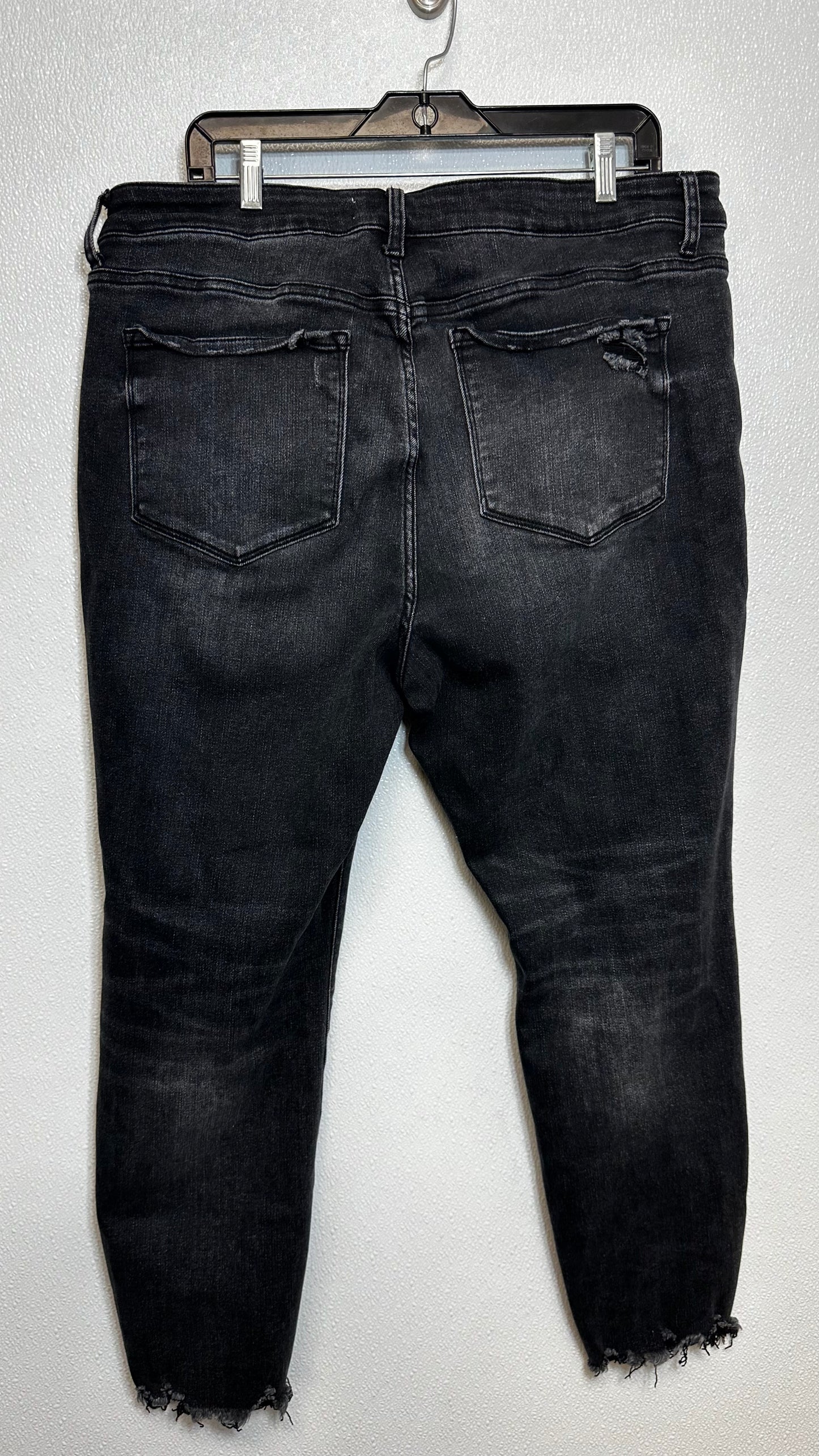 Jeans Straight By LOVERVET In Black Denim, Size: 20