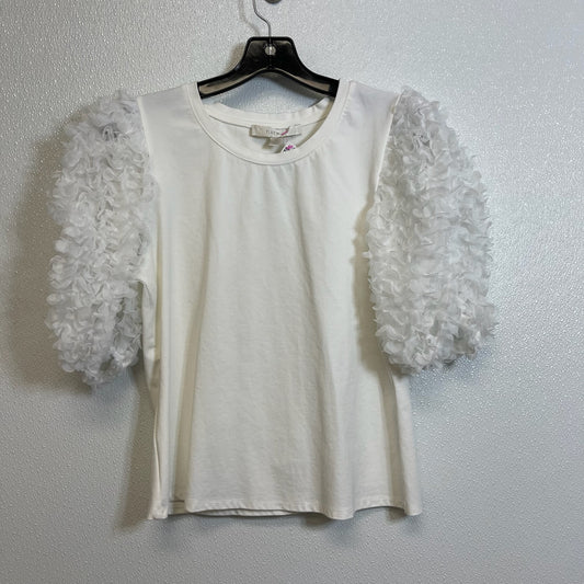 Top Short Sleeve By Clothes Mentor In White, Size: Xs