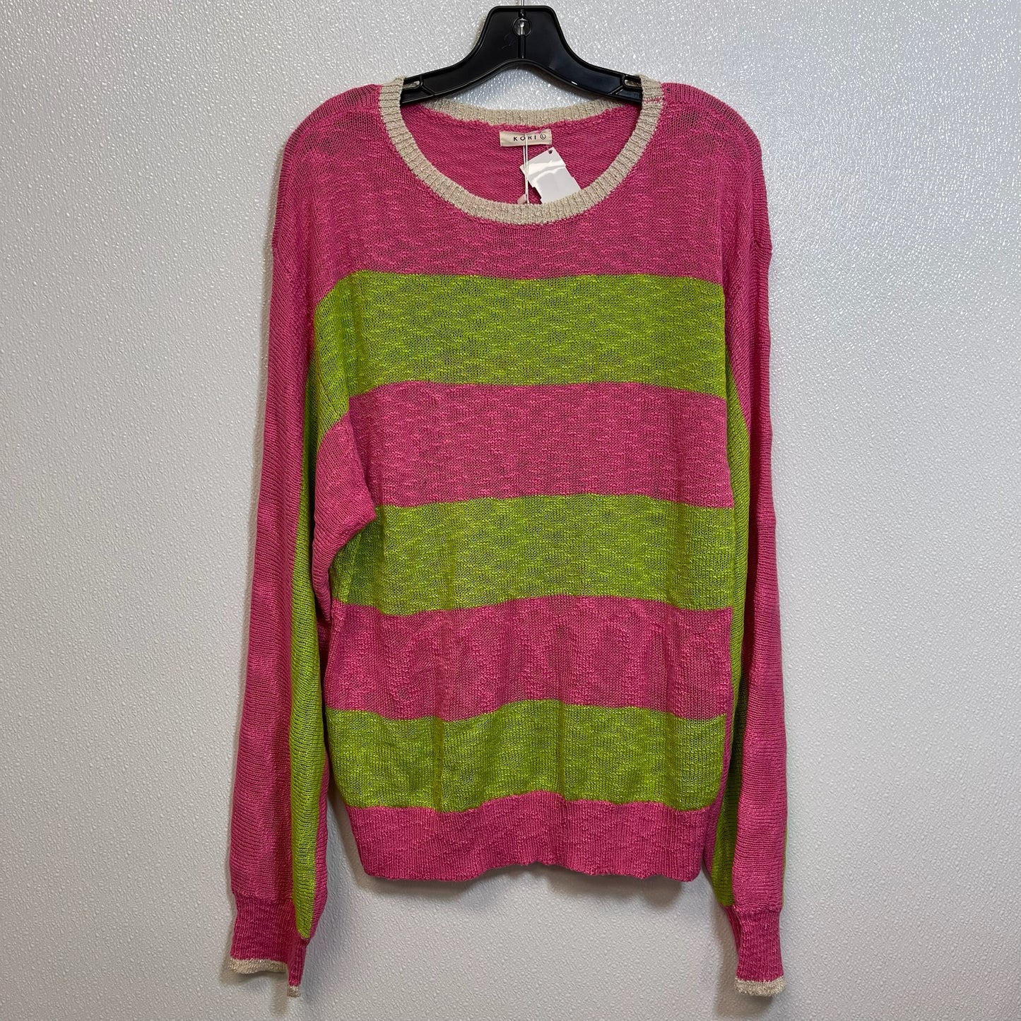 Sweater By Kori America In Watermelon, Size: L