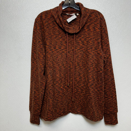 Top Long Sleeve By Soft Surroundings In Rust, Size: Xl