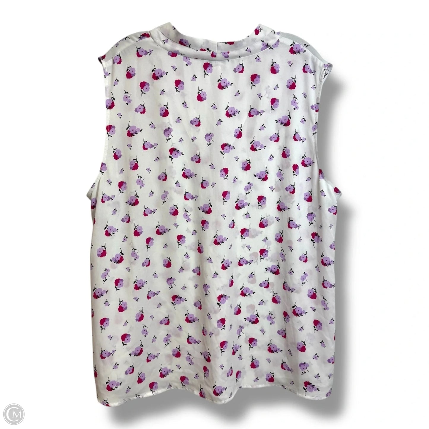 Top Sleeveless By Bar Iii In Floral, Size: 3x