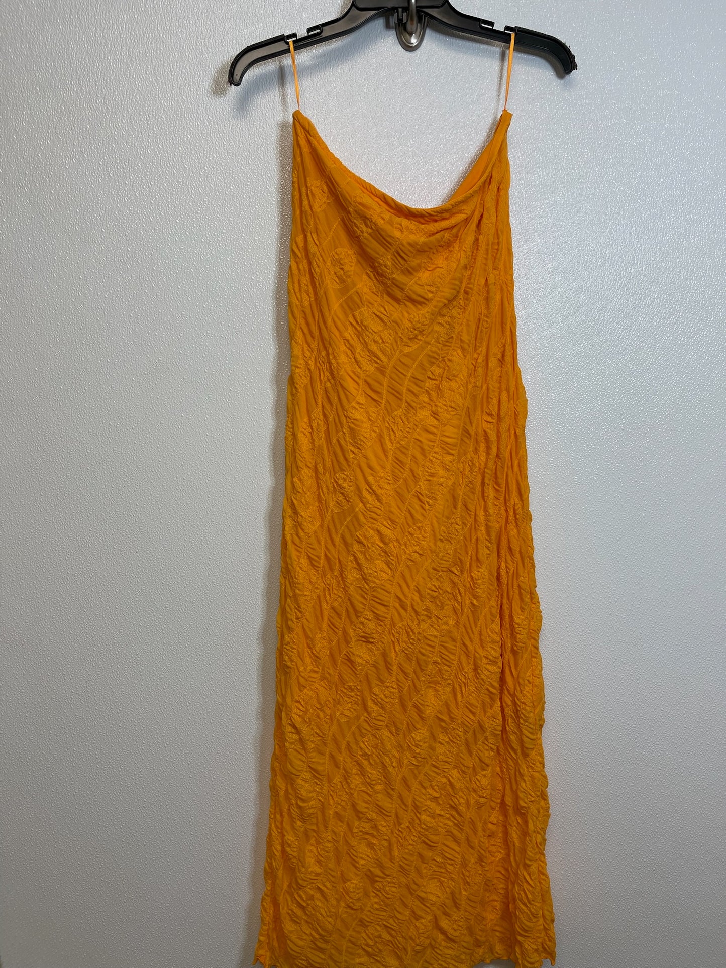 Dress Casual Midi By Anthropologie In Orange, Size: Petite Large