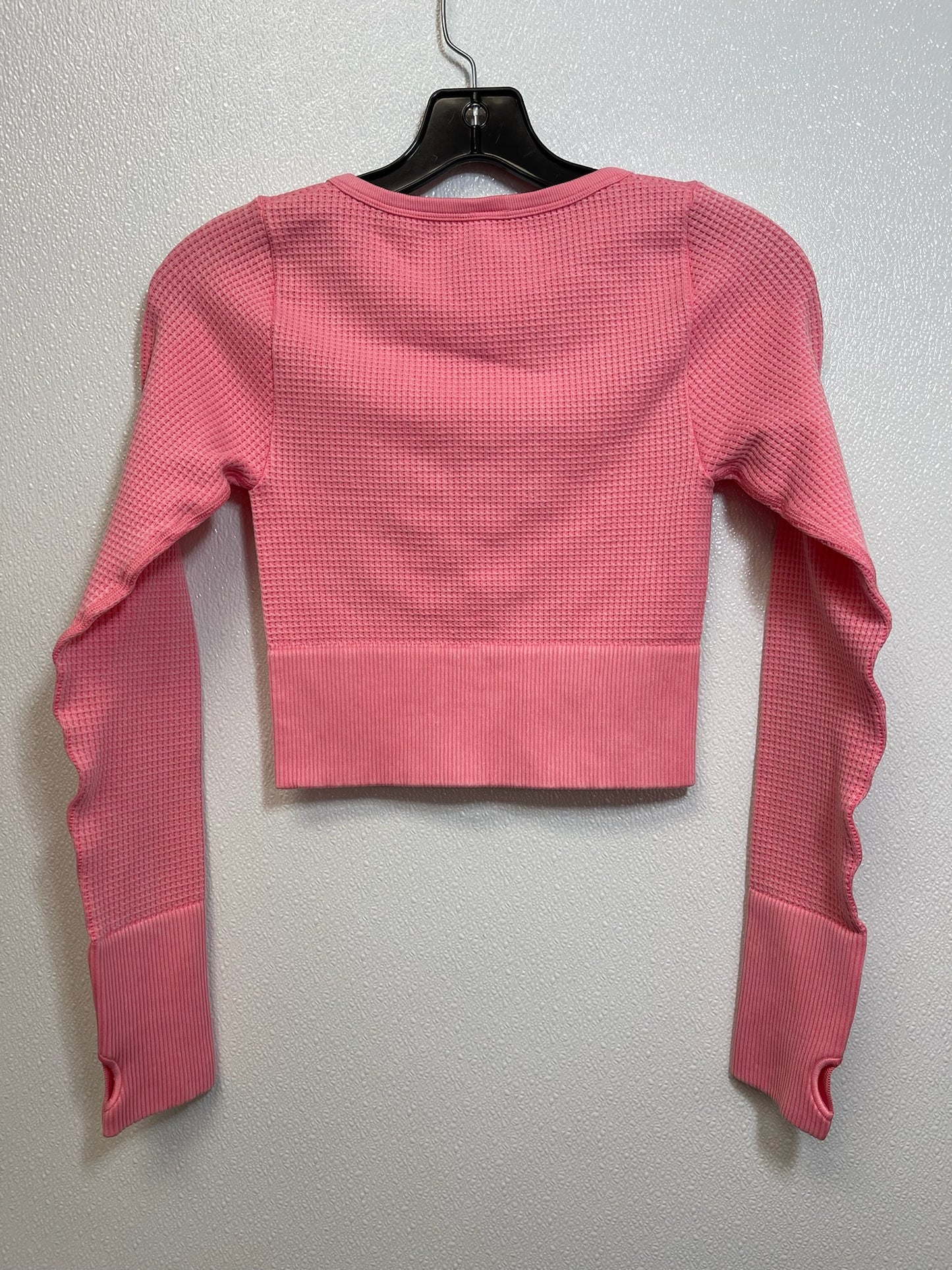 Athletic Top Long Sleeve Crewneck By Aerie In Candy Pink, Size: Xs